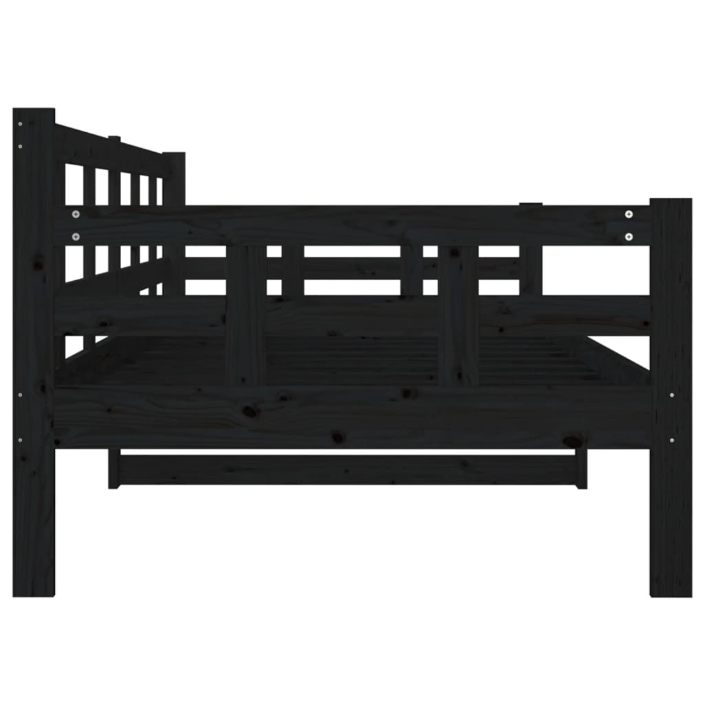 Dagseng svart heltre furu 90x200 cm