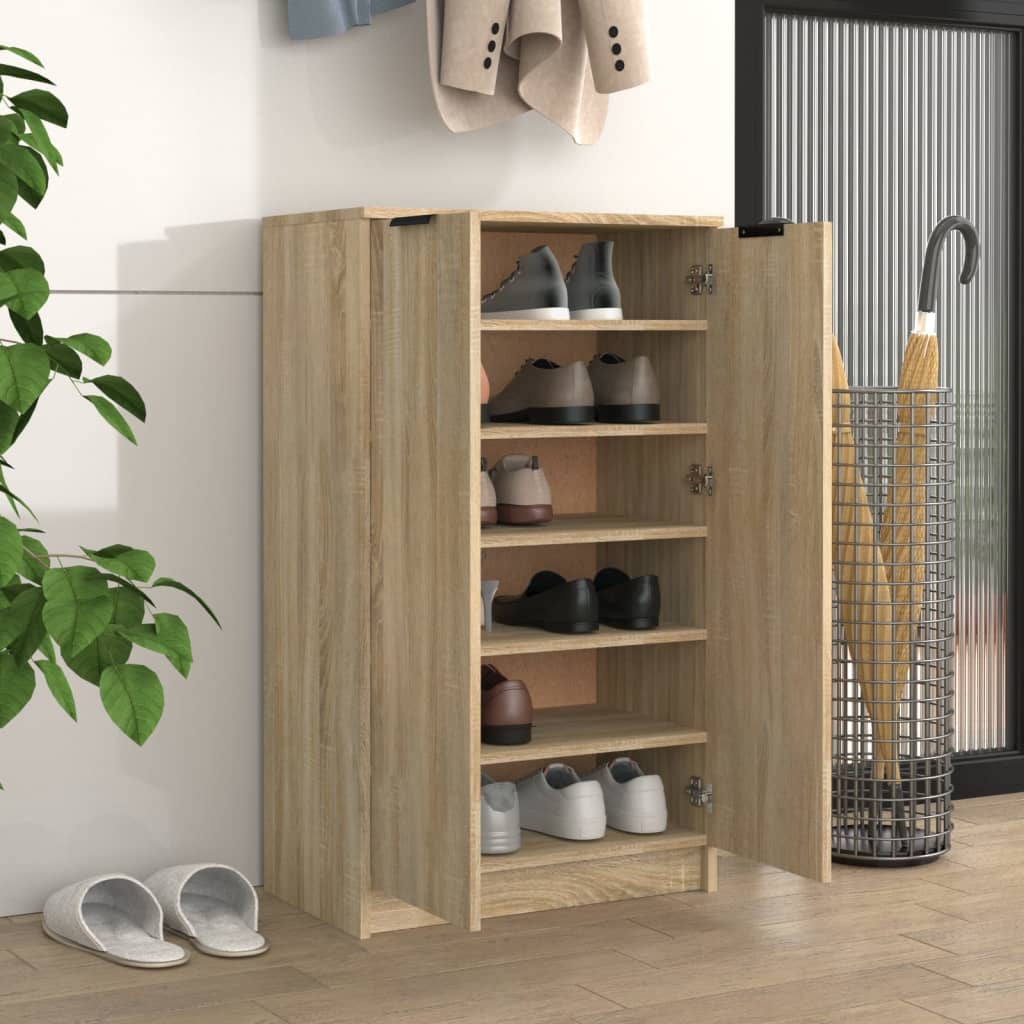 Skoskap sonoma eik 59x35x100,5 cm konstruert tre