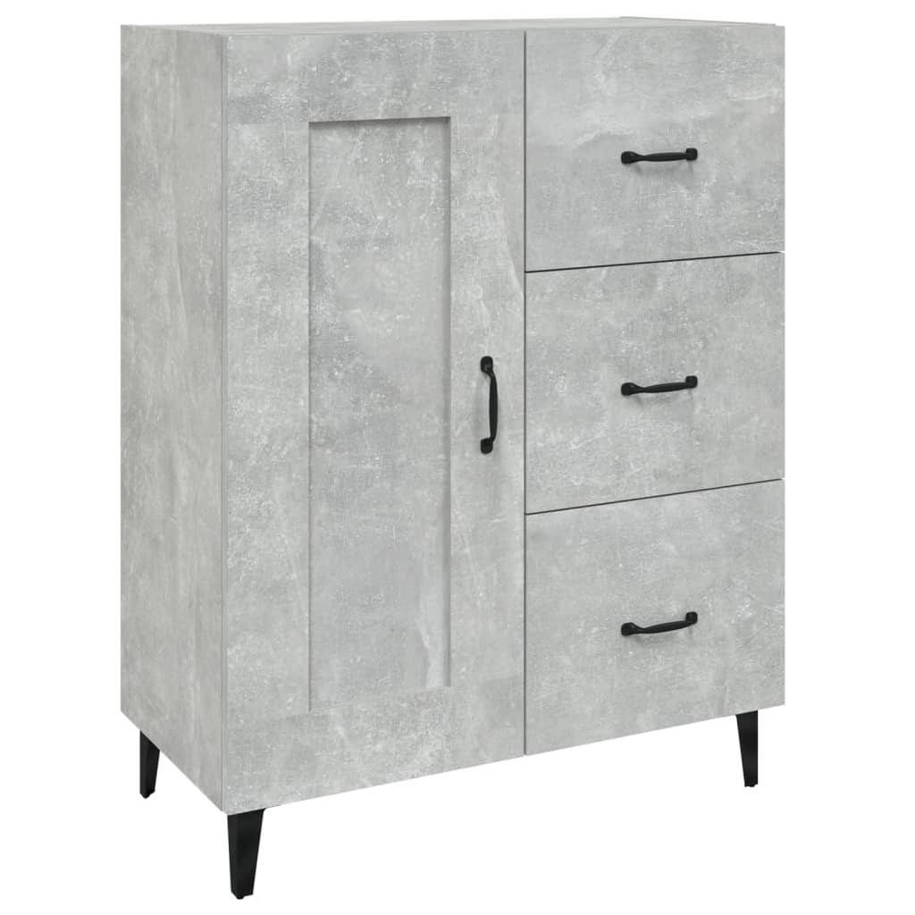 Skjenk betonggrå 69,5x34x90 cm konstruert tre