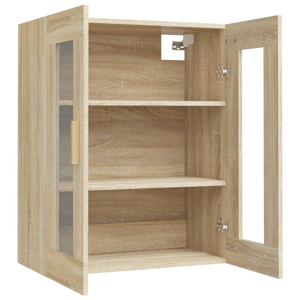 Hengende veggskap sonoma eik 69,5x34x90 cm