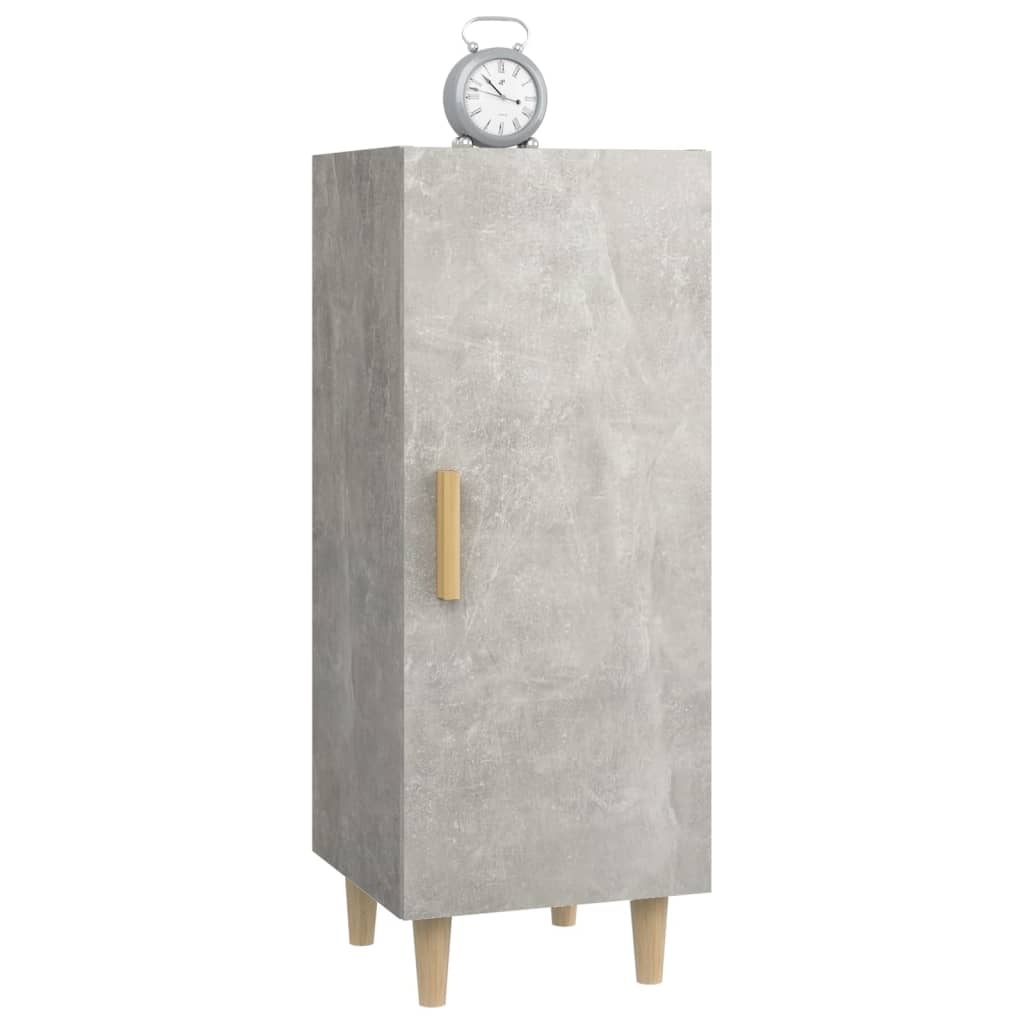 Skjenk betonggrå 34,5x34x90 cm konstruert tre