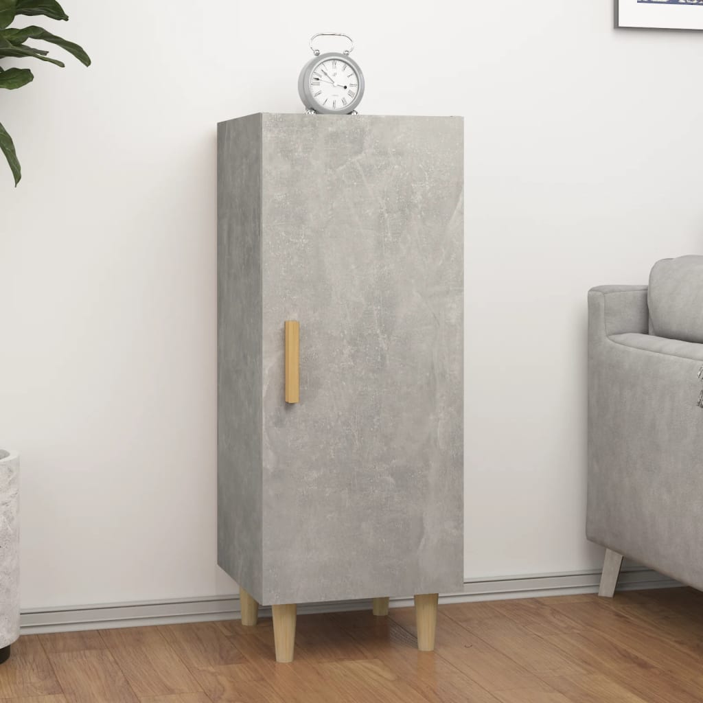Skjenk betonggrå 34,5x34x90 cm konstruert tre