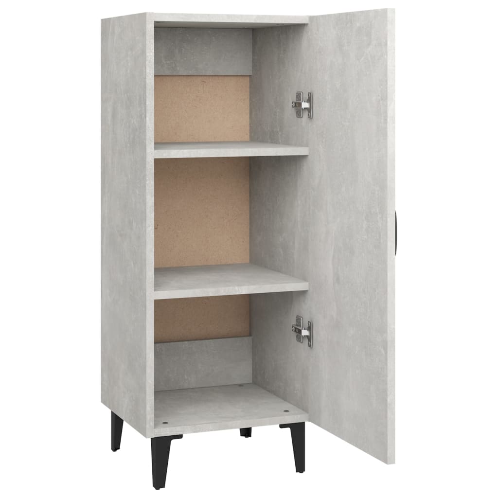 Skjenk betonggrå 34,5x34x90 cm konstruert tre