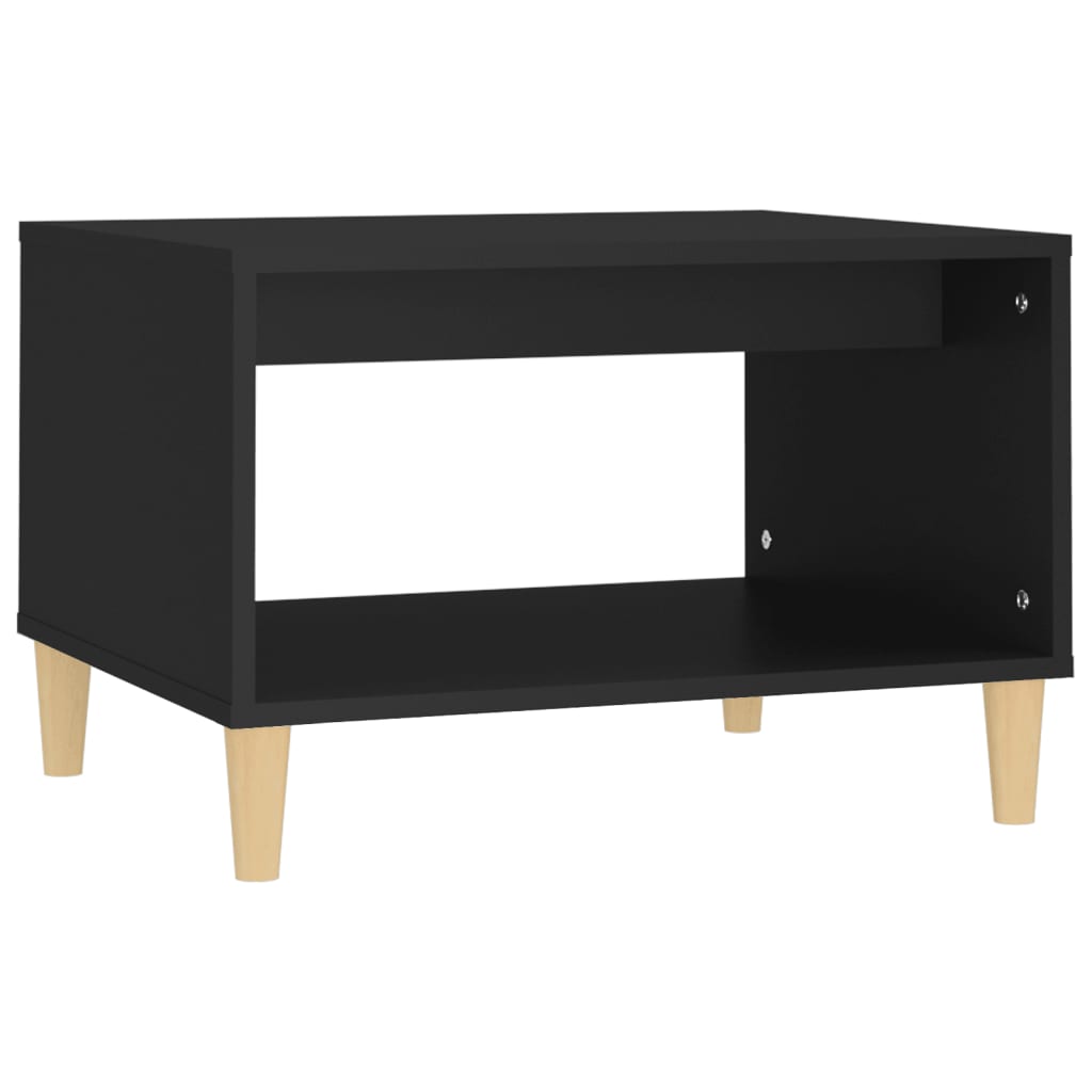 Salongbord svart 60x50x40 cm konstruert tre