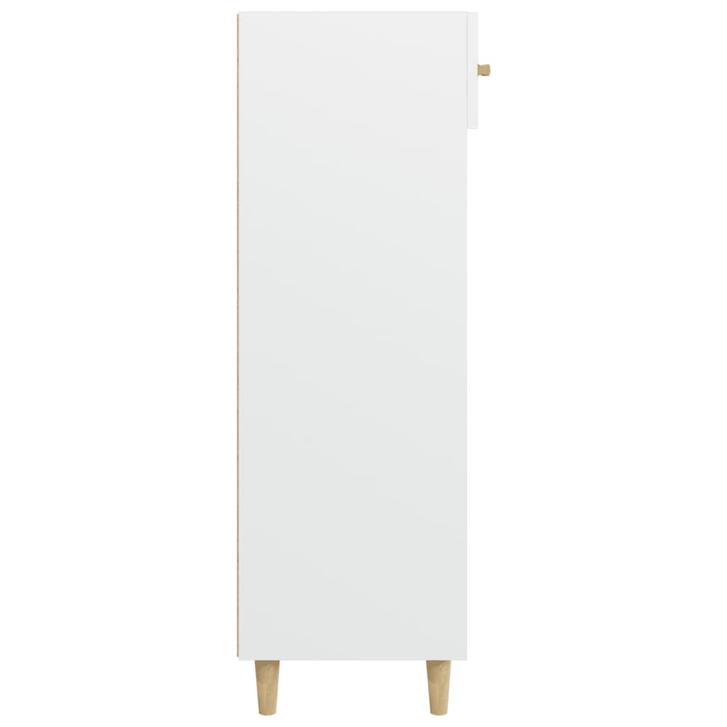 Skoskap hvit 60x35x105 cm konstruert tre