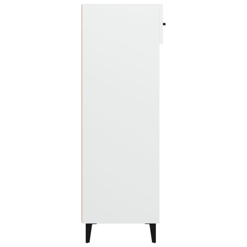 Skoskap hvit 60x35x105 cm konstruert tre