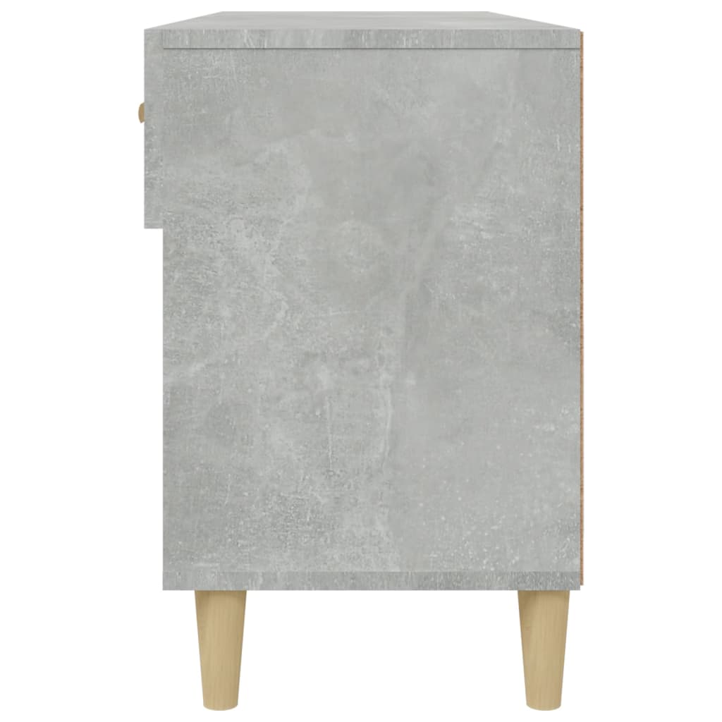 Skoskap betonggrå 102x35x55 cm konstruert tre