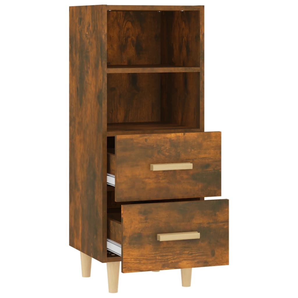 Skjenk røkt eik 34,5x34x90 cm konstruert tre