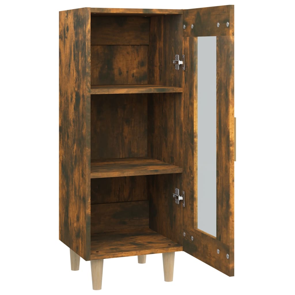 Skjenk røkt eik 34,5x34x90 cm konstruert tre