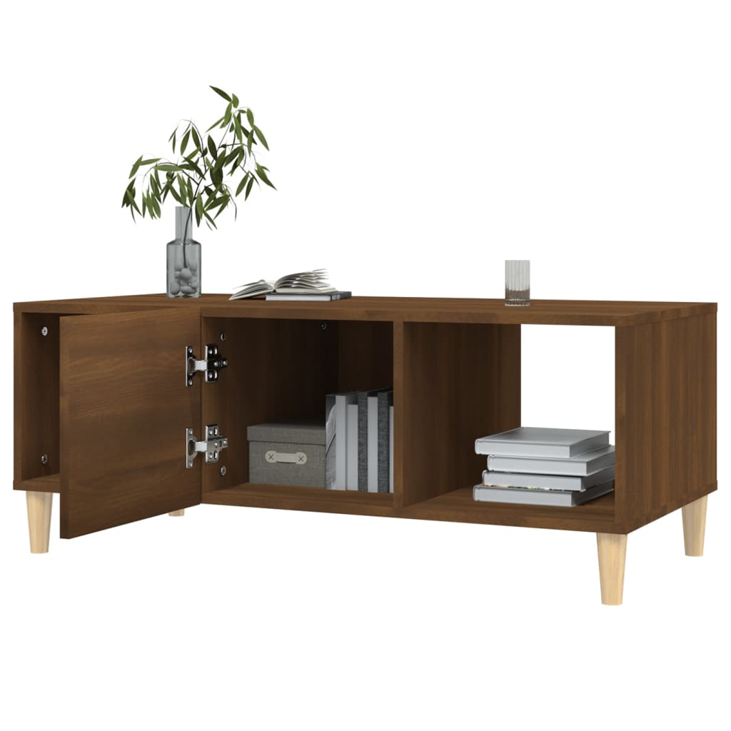 Salongbord sonoma eik 102x50x40 cm konstruert tre