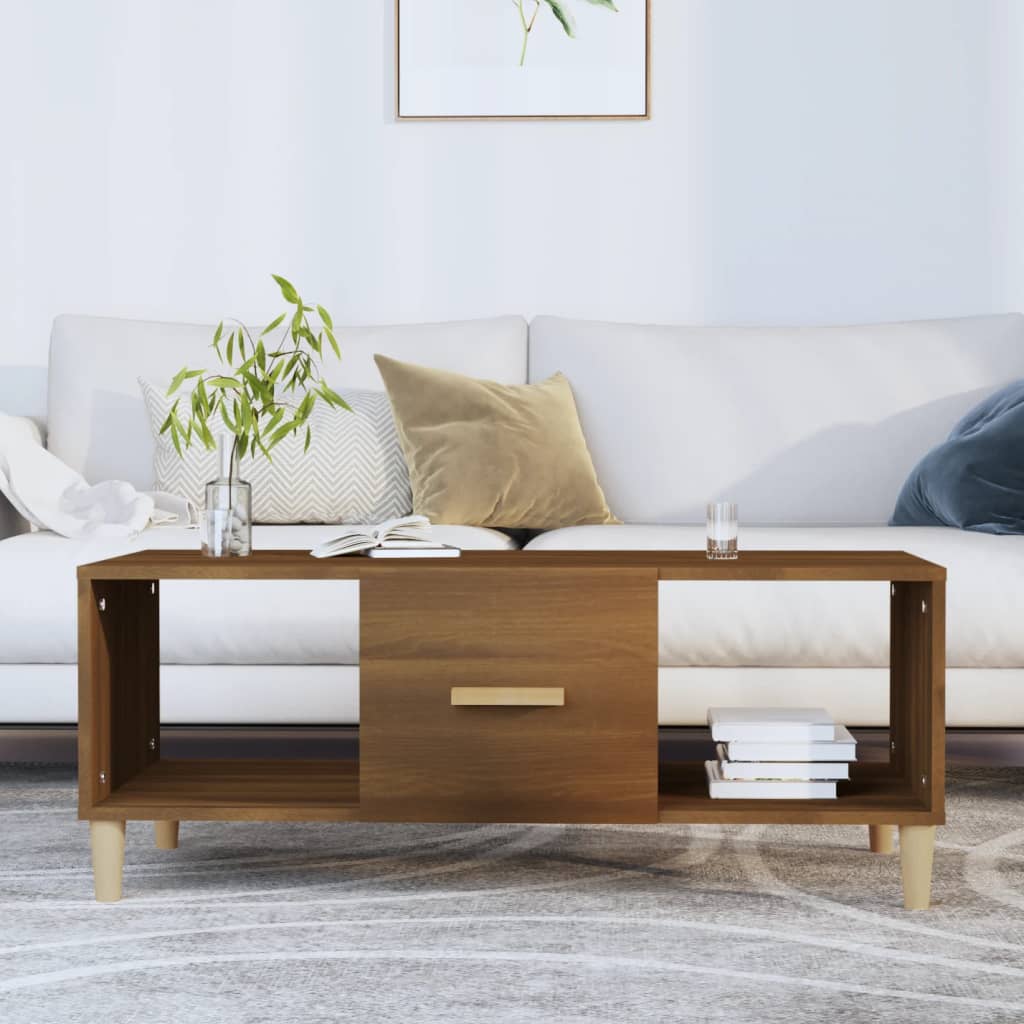 Salongbord sonoma eik 102x50x40 cm konstruert tre