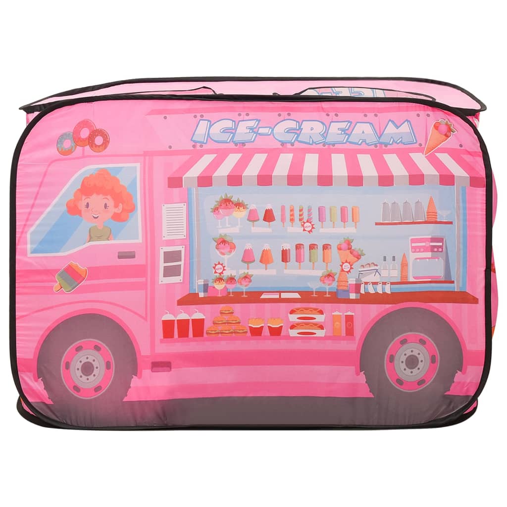 Leketelt for barn rosa 70x112x70 cm
