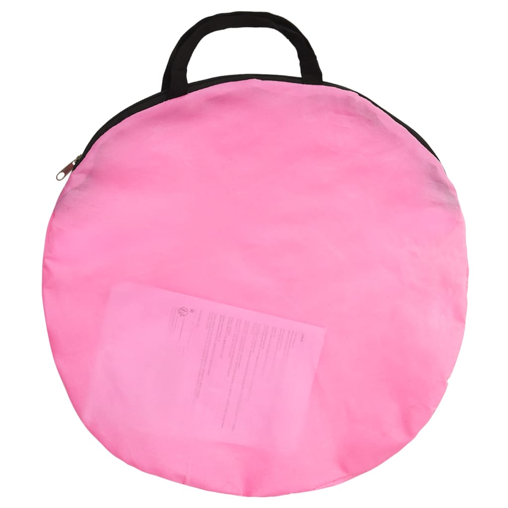 Leketelt for barn rosa 70x112x70 cm