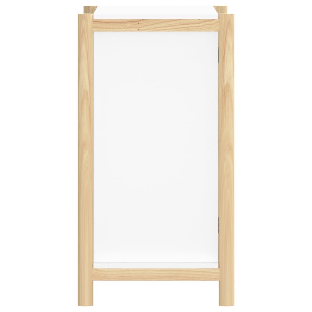 Skjenk hvit 62x38x70 cm konstruert tre