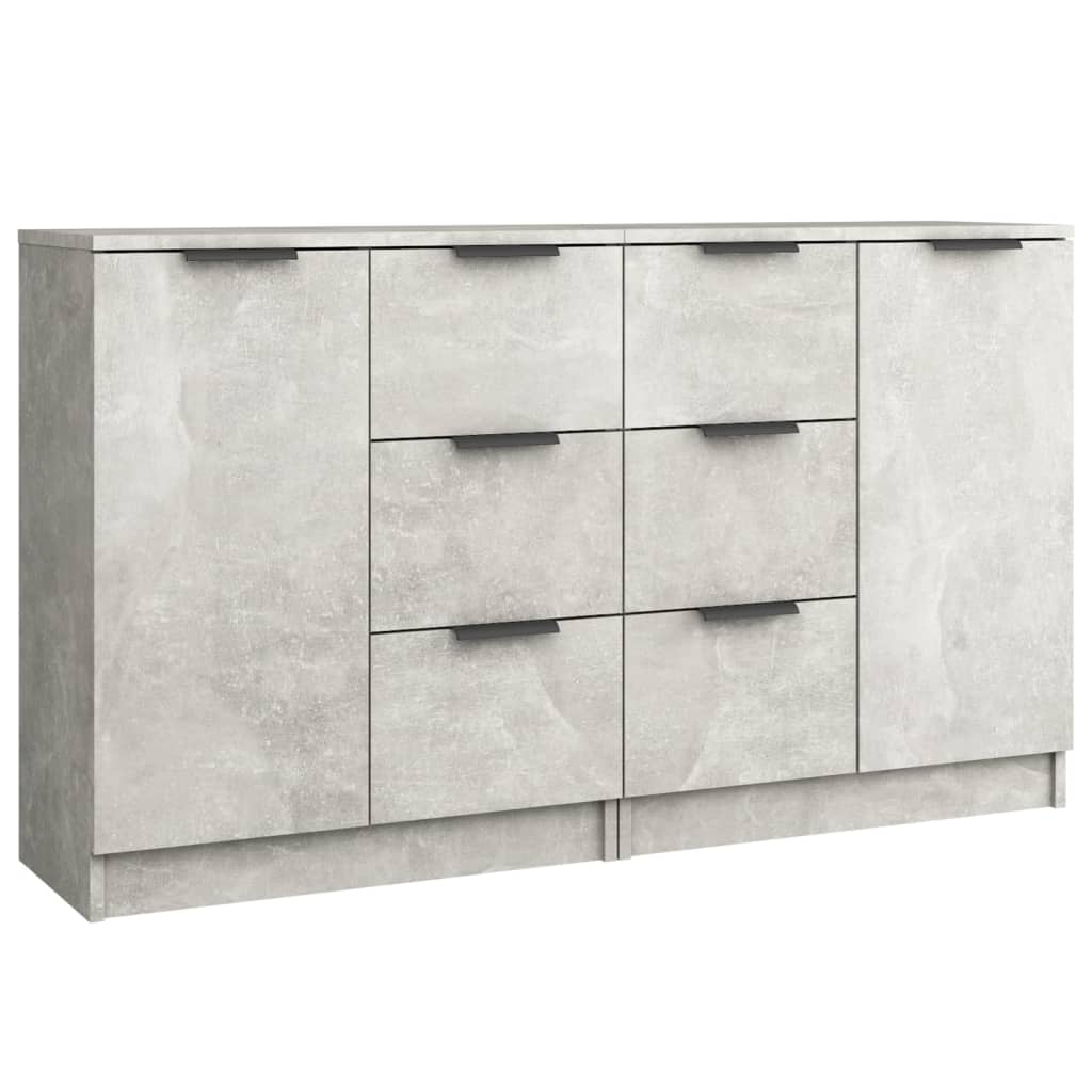 Skjenker 2 stk betonggrå 60x30x70 cm konstruert tre