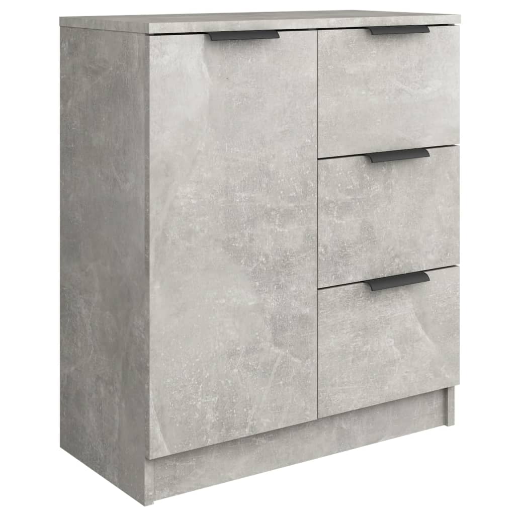 Skjenker 2 stk betonggrå 60x30x70 cm konstruert tre