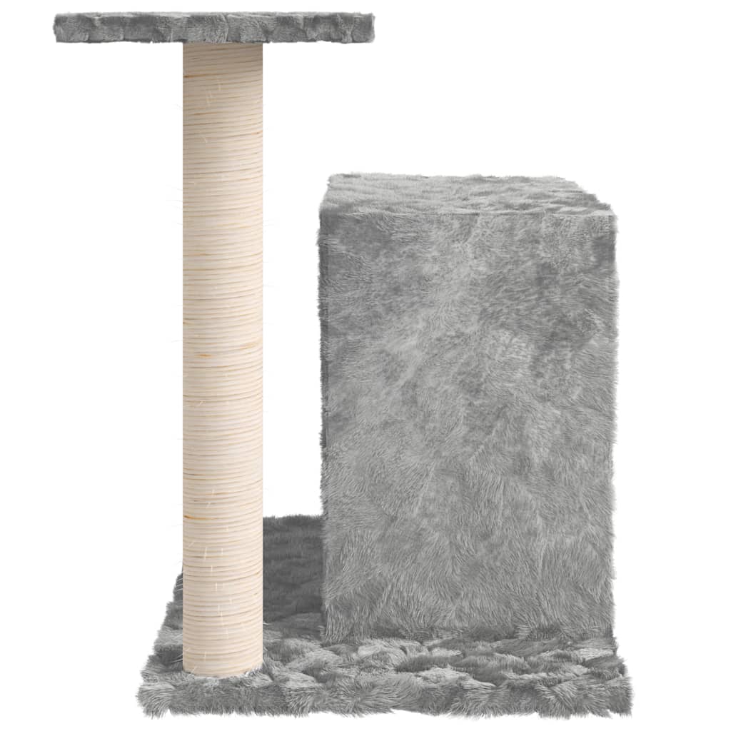 Kattetre med klorestolpe i sisal lysegrå 51 cm