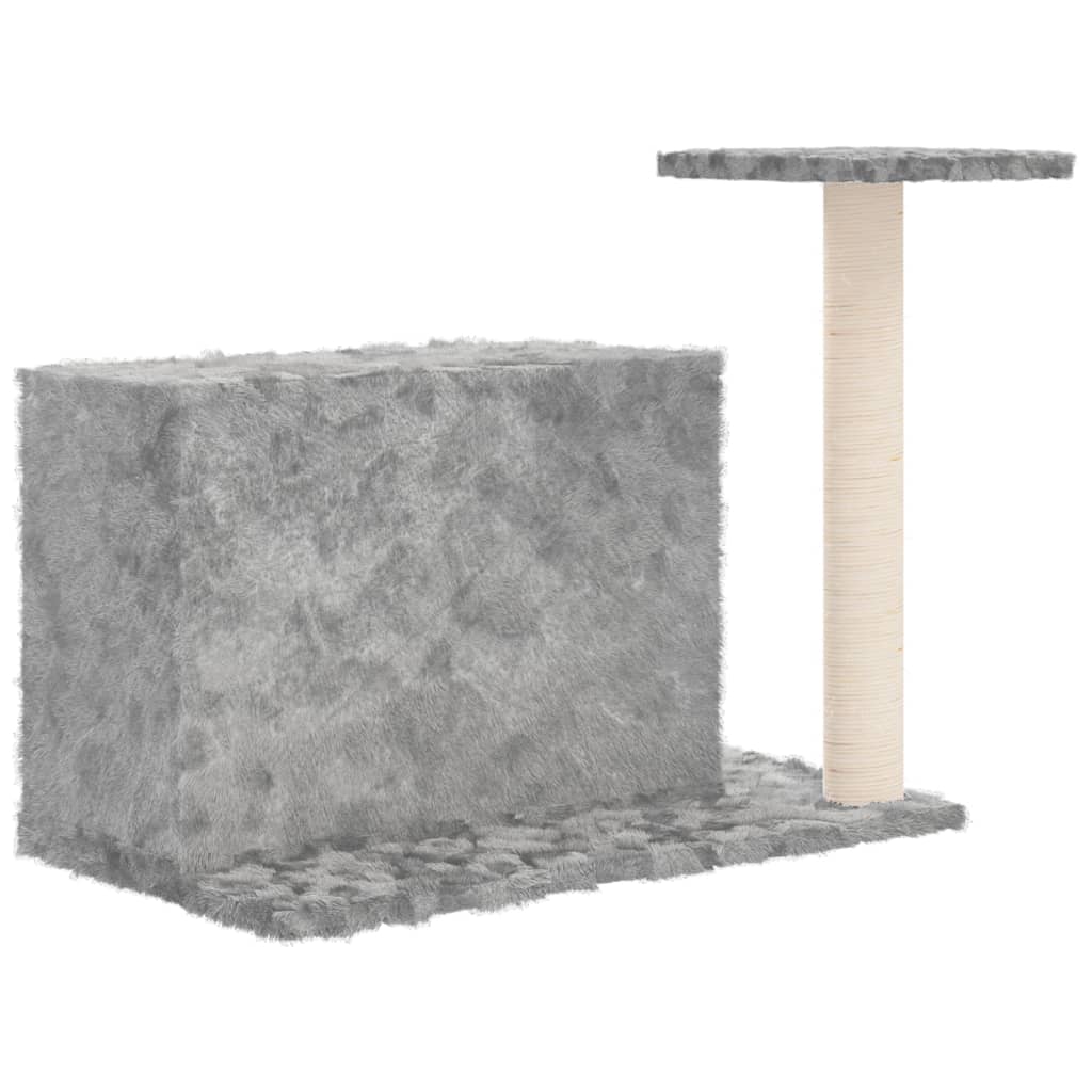 Kattetre med klorestolpe i sisal lysegrå 51 cm