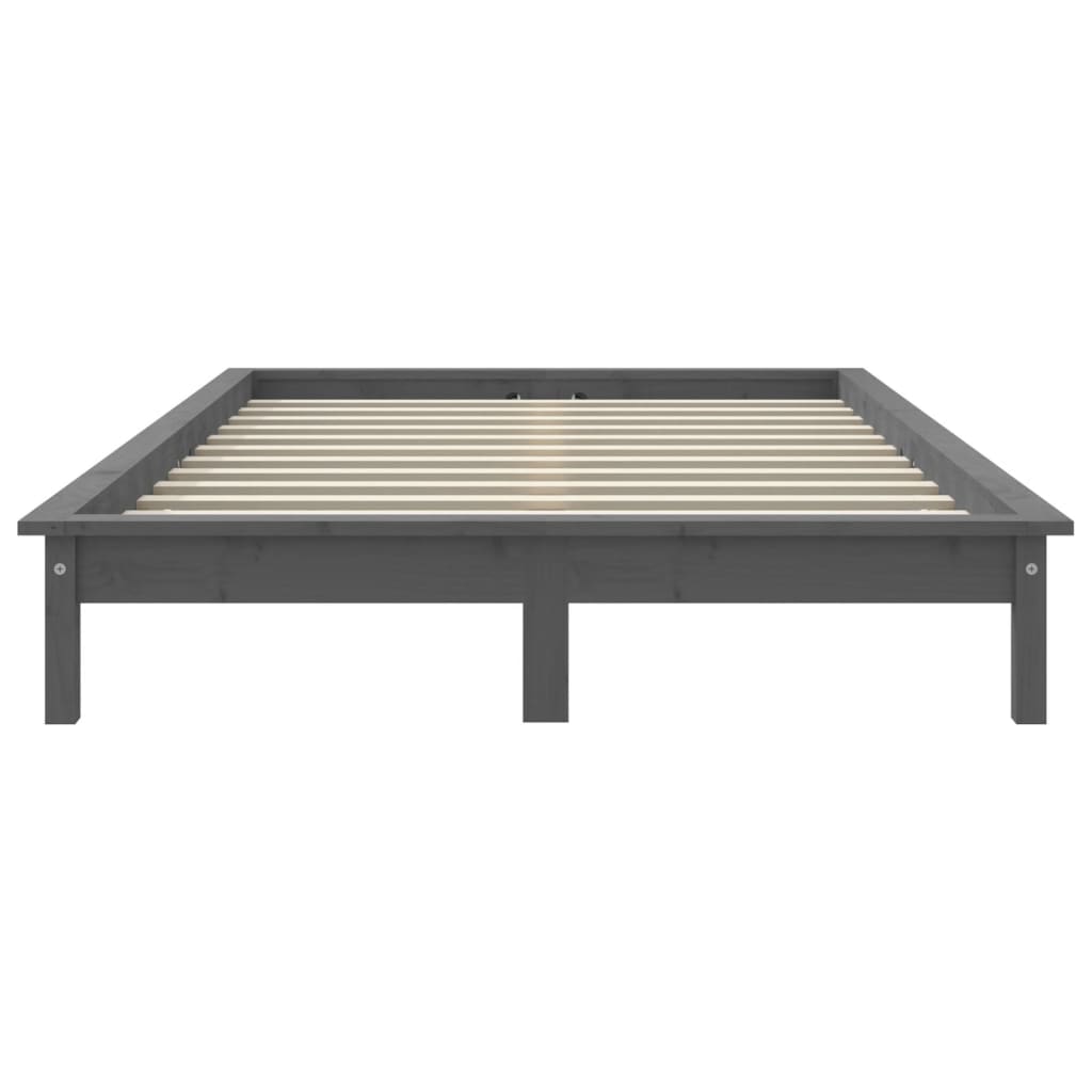 Sengeramme grå 120x190 cm heltre furu Small Double