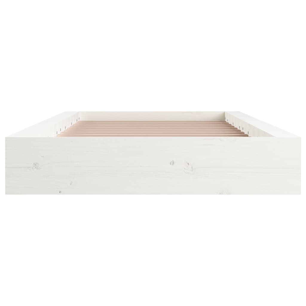 Sengeramme hvit 75x190 cm Small Single heltre