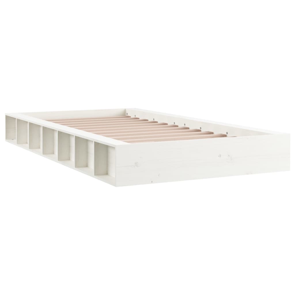 Sengeramme hvit 90x190 cm Single heltre
