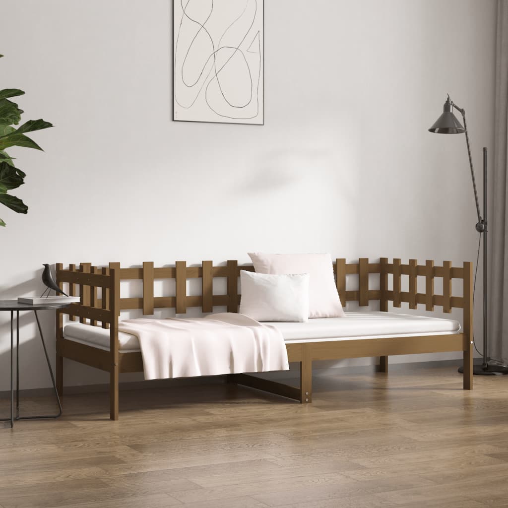 Dagseng honningbrun 90x200 cm heltre furu