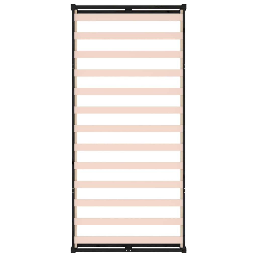 Sengeramme svart 90x200 cm heltre