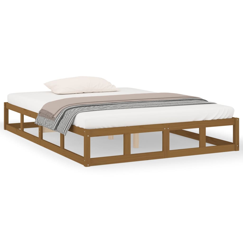 Sengeramme honningbrun 120x200 cm heltre