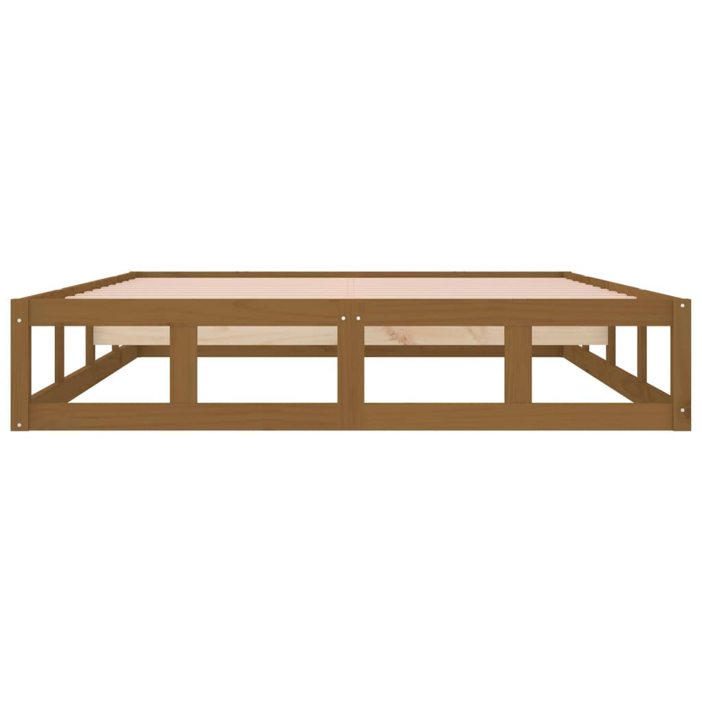Sengeramme honningbrun 120x200 cm heltre