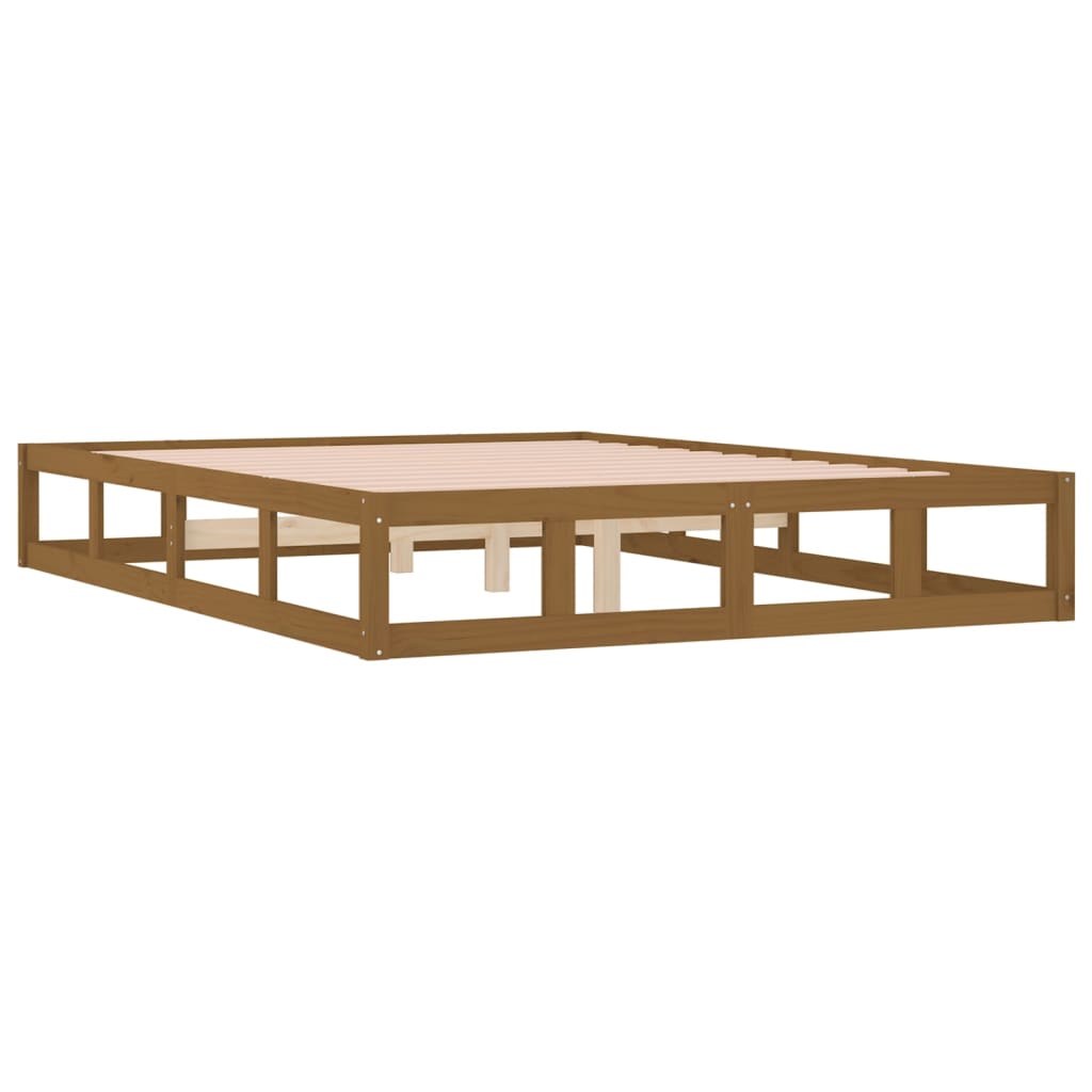 Sengeramme honningbrun 150x200 cm King Size heltre
