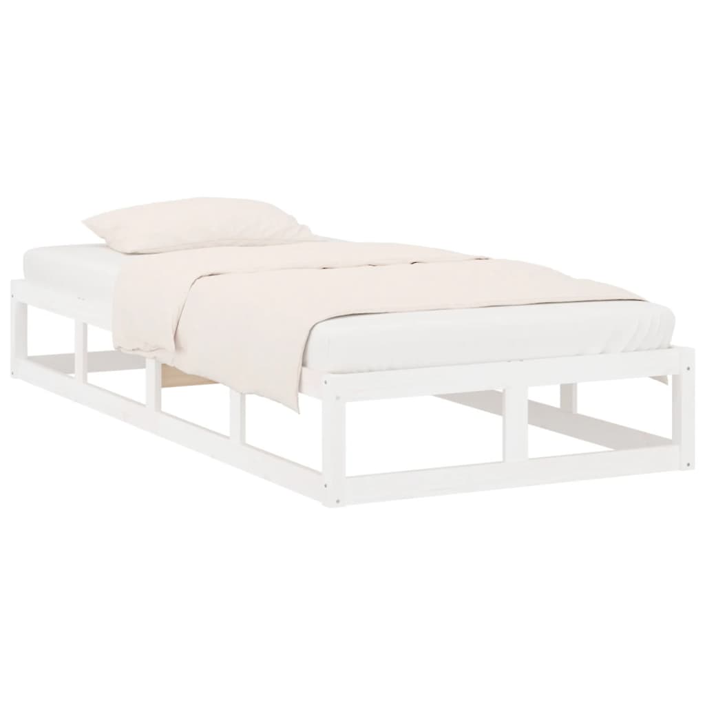 Sengeramme hvit 75x190 cm Small Single heltre