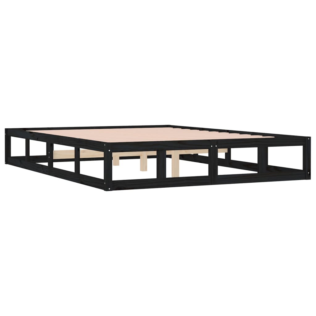Sengeramme svart 120x190 cm Small Double heltre
