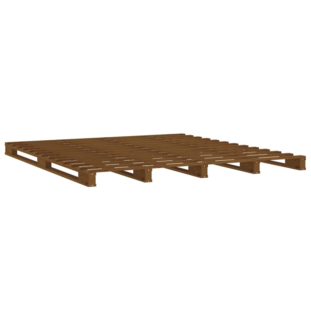 Palleseng honningbrun 120x200 cm heltre furu