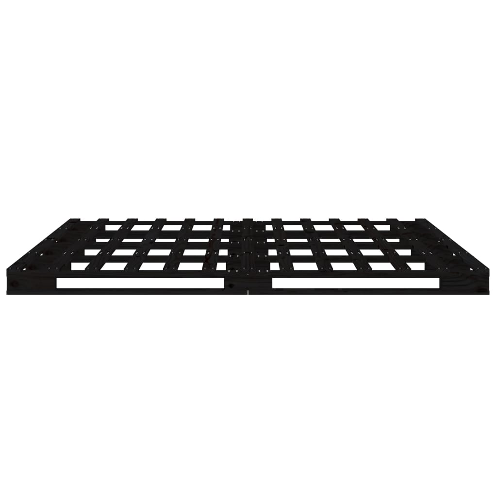 Palleseng svart 120x190 cm heltre furu Small Double