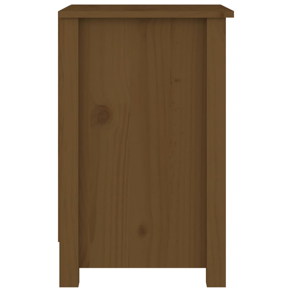 Nattbord honningbrun 40x35x55 cm heltre furu