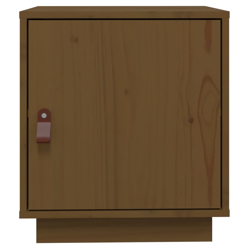 Nattbord honningbrun 40x34x45 cm heltre furu