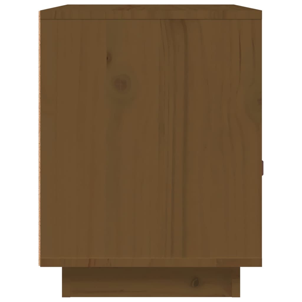 Nattbord 2 stk honningbrun 40x34x45 cm heltre furu