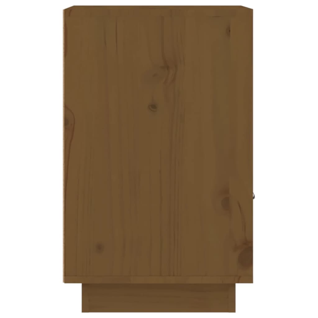 Nattbord honningbrun 40x34x55 cm heltre furu