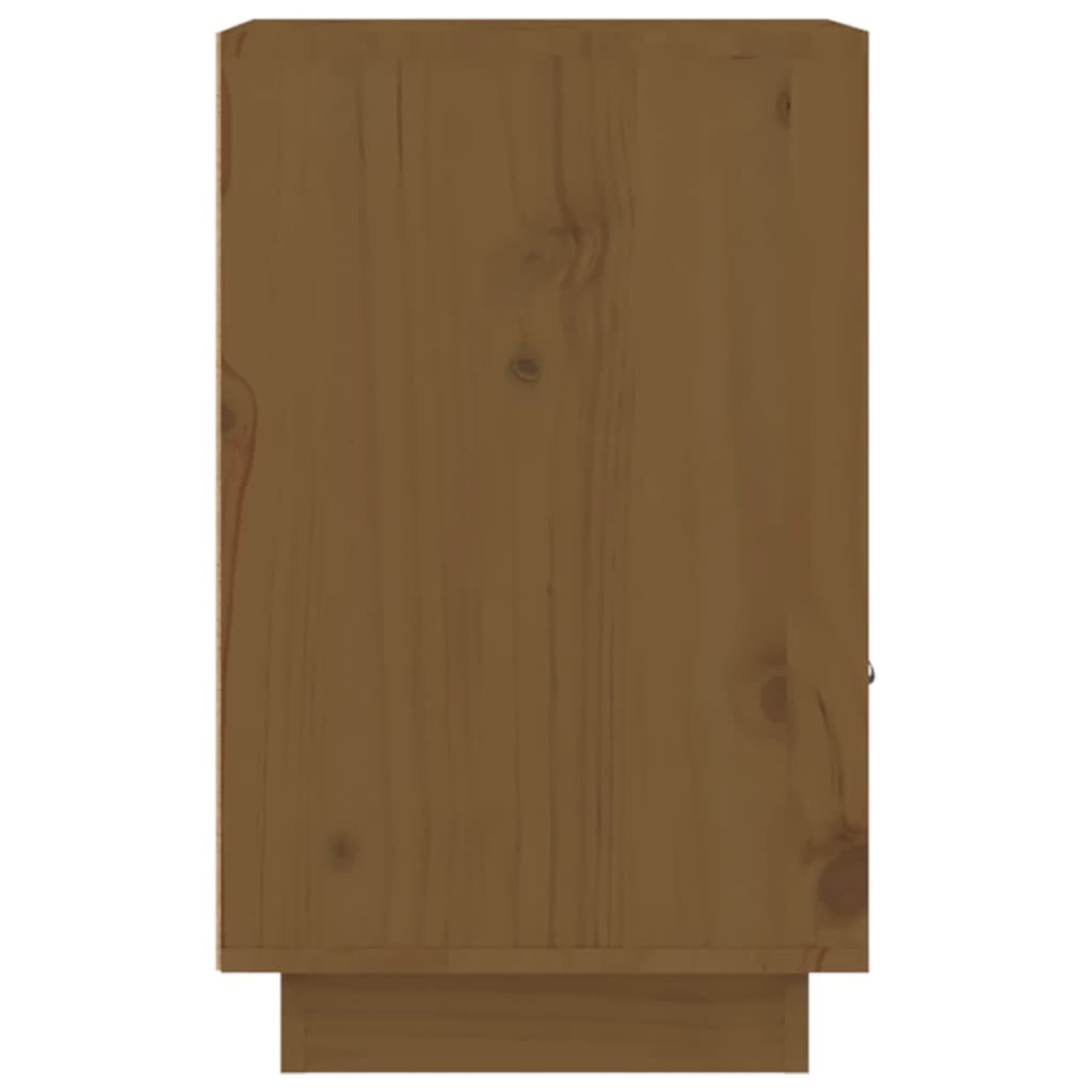 Nattbord 2 stk honningbrun 40x34x55 cm heltre furu