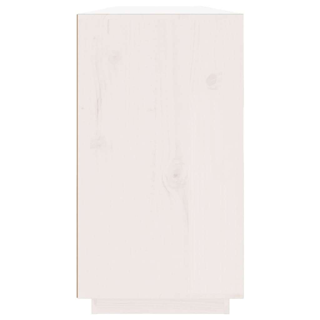 Skjenk hvit 100x40x75 cm heltre furu