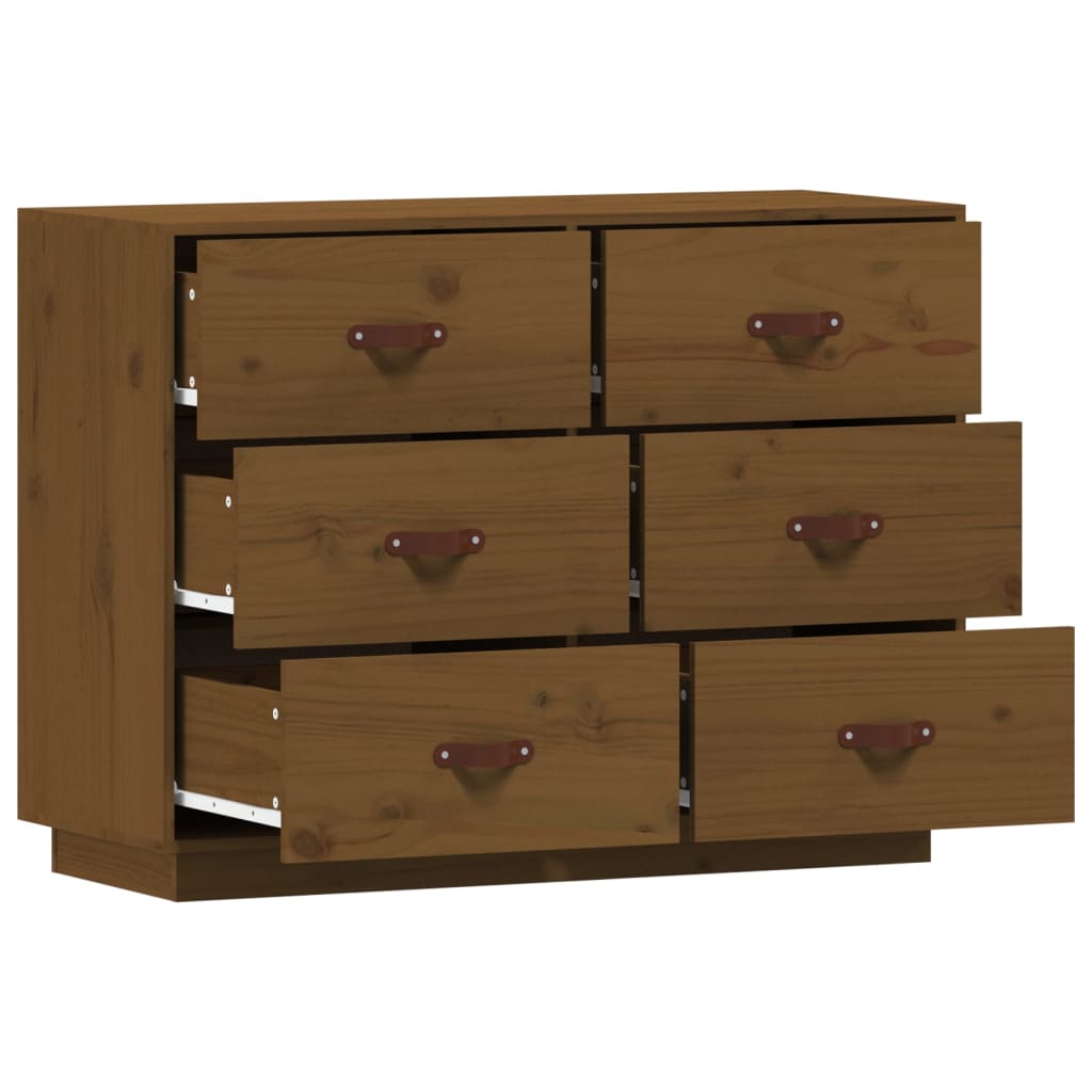 Skjenk honningbrun 100x40x75 cm heltre furu
