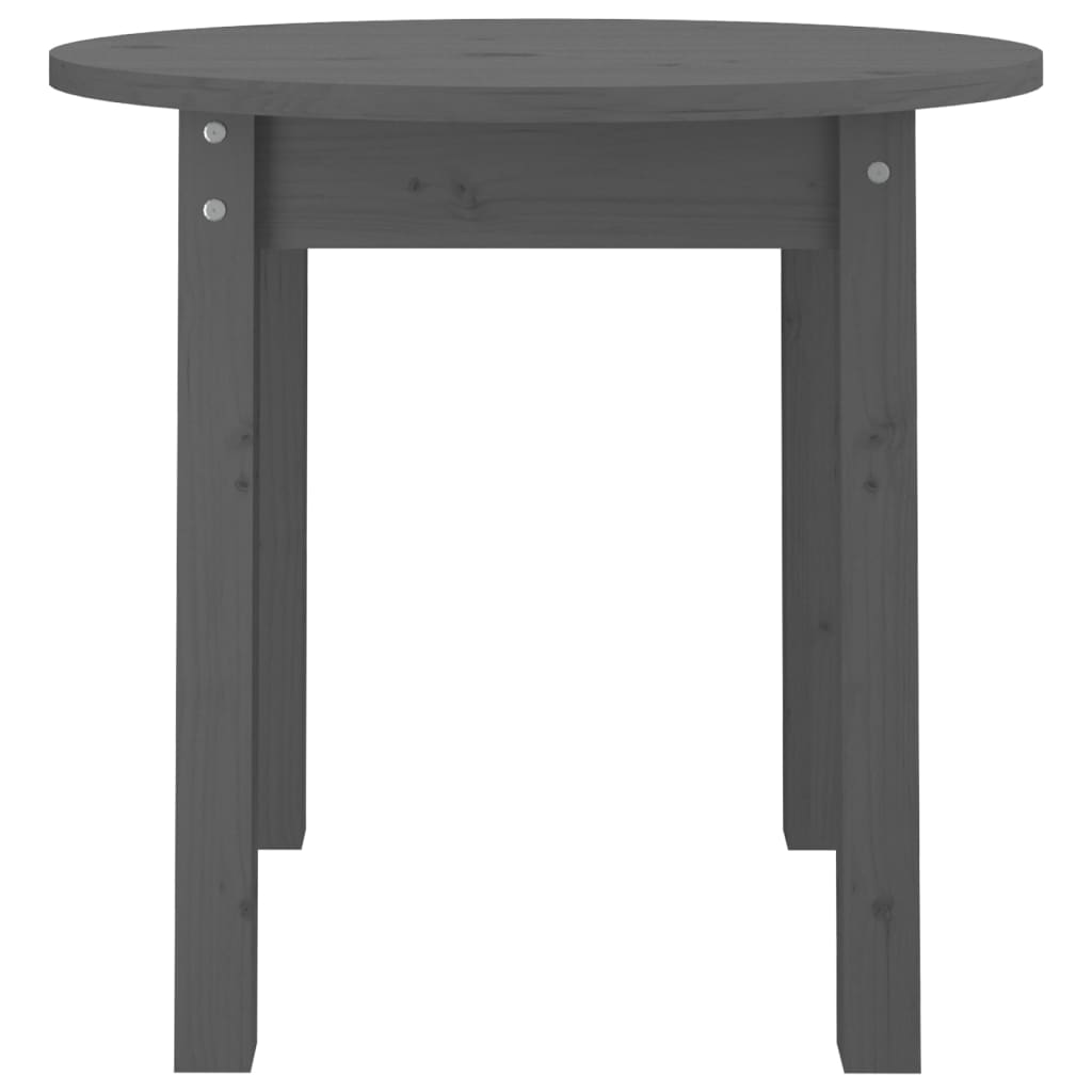 Salongbord grå Ø 45x40 cm heltre furu