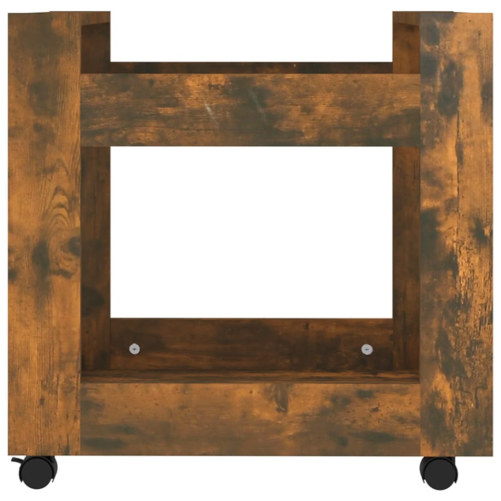 Tralle til skrivebord røkt eik 60x45x60 cm konstruert tre