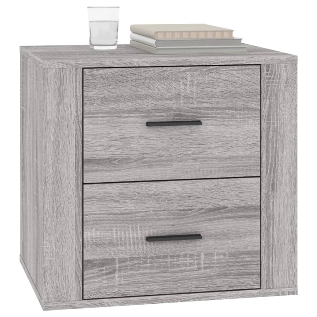 Nattbord grå sonoma 50x39x47 cm