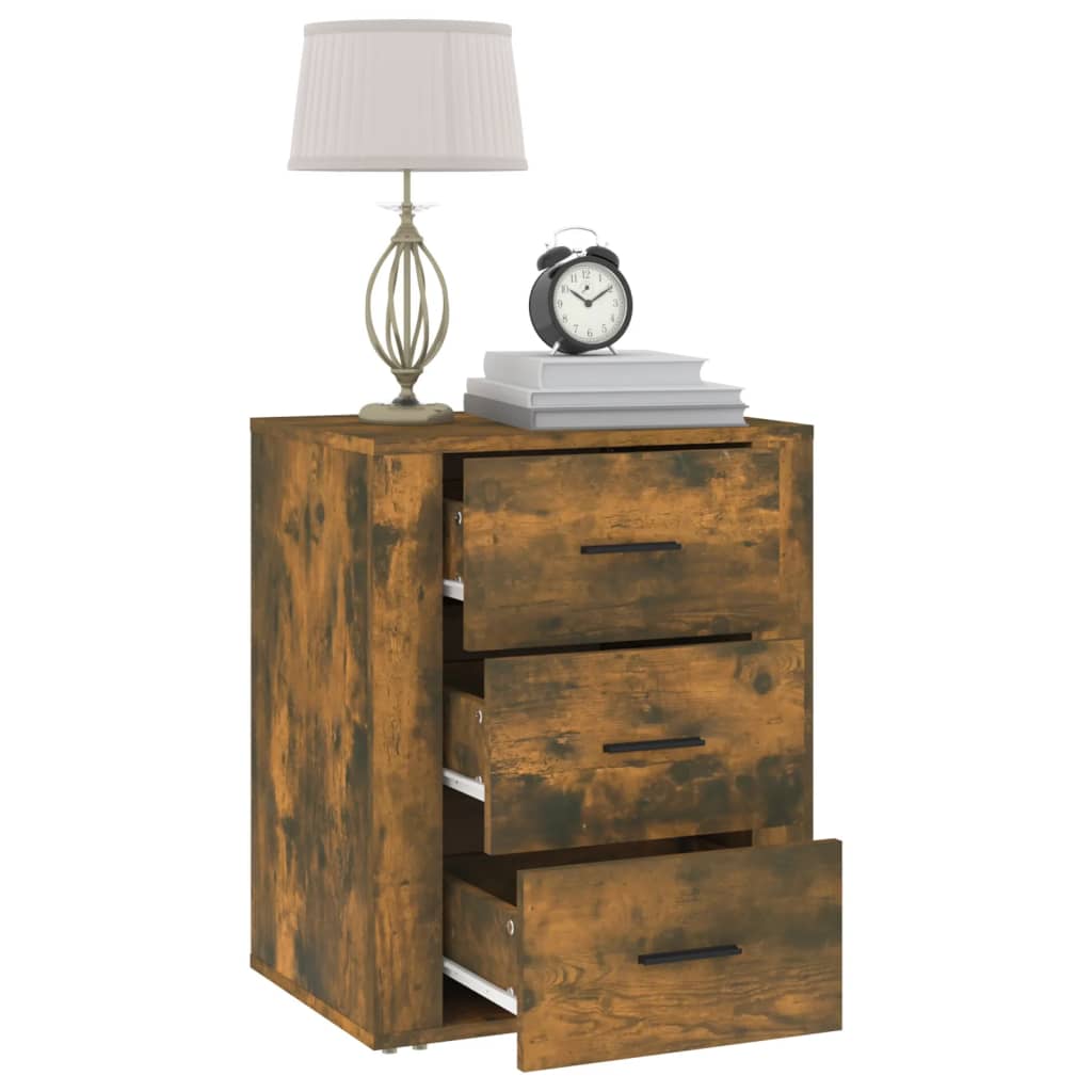 Nattbord røkt eik 50x36x60 cm konstruert tre