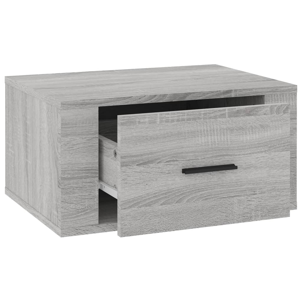 Veggmontert nattbord sonoma oak 50x36x25 cm