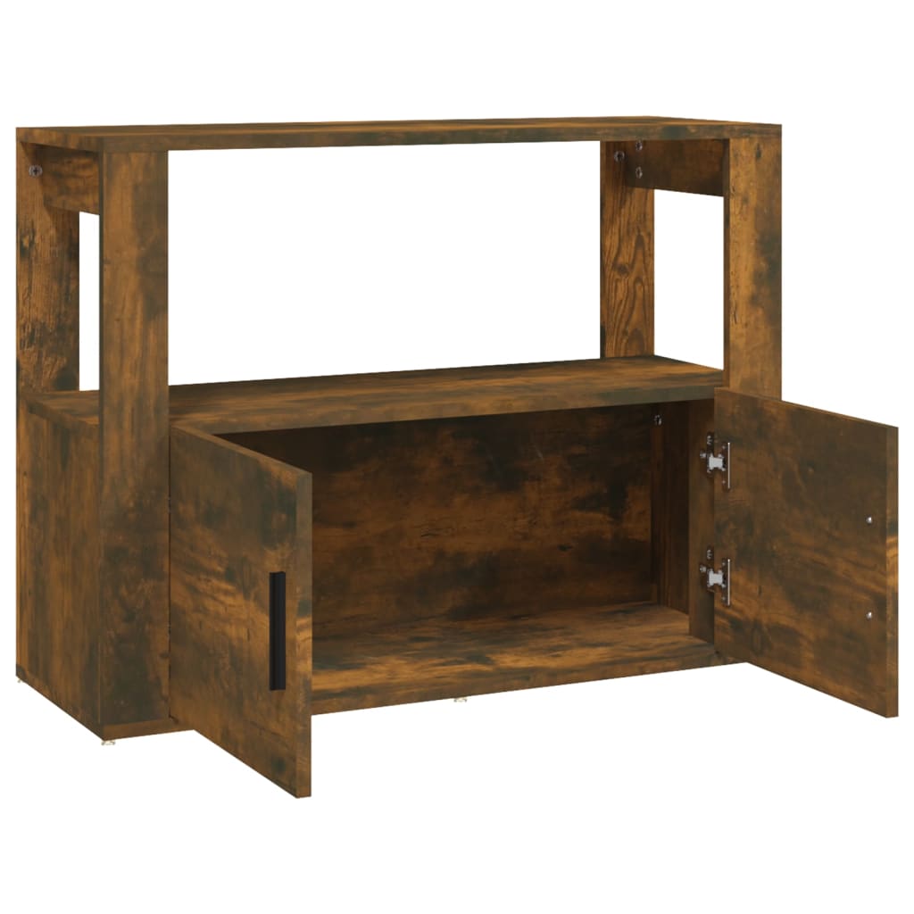 Skjenk røkt eik 80x30x60 cm konstruert tre