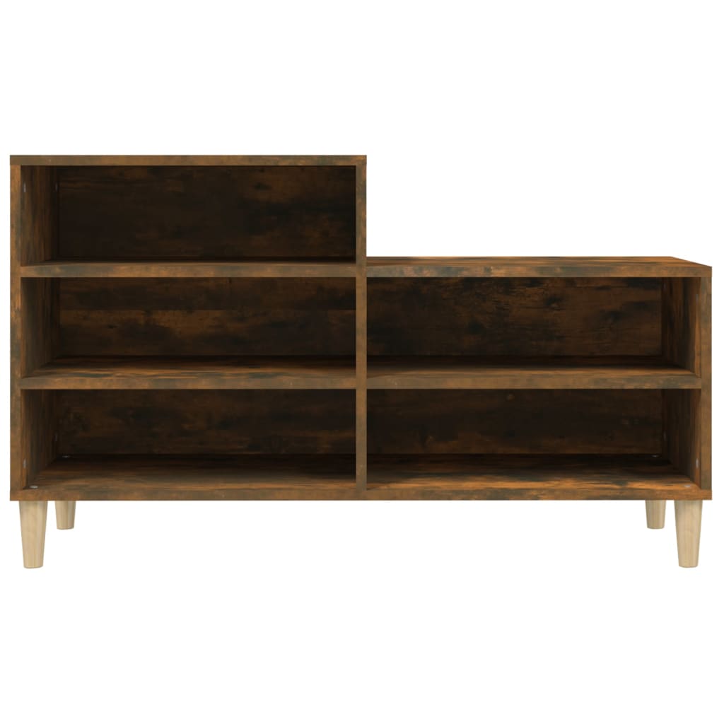 Skoskap røkt eik 102x36x60 cm konstruert tre