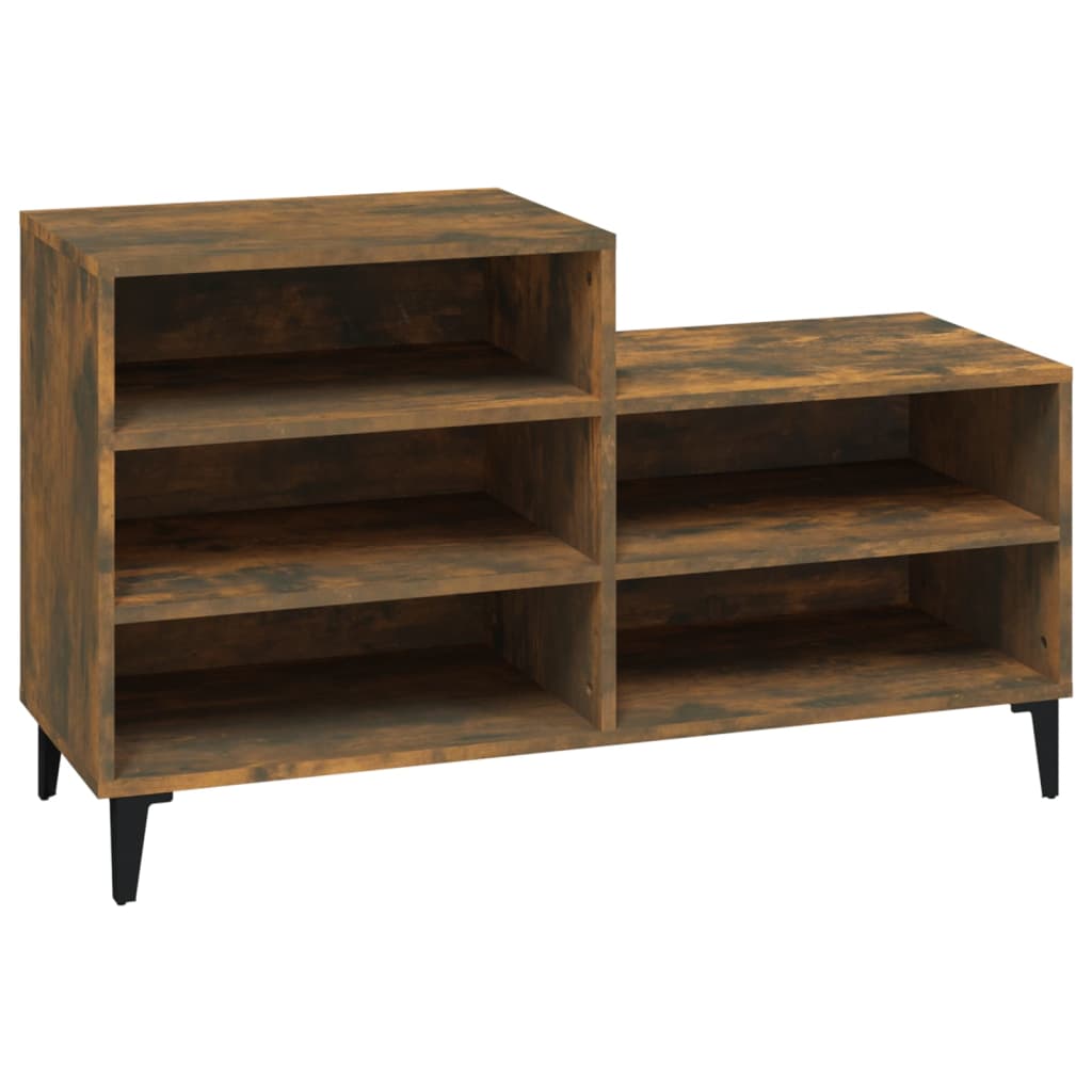 Skoskap røkt eik 102x36x60 cm konstruert tre