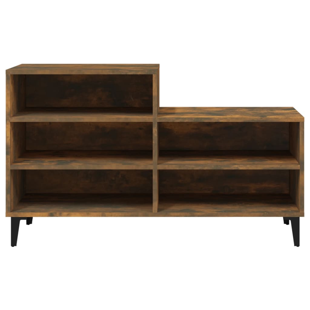Skoskap røkt eik 102x36x60 cm konstruert tre